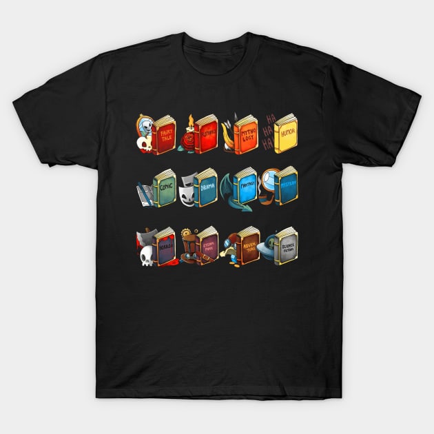 Books T-Shirt by Vallina84